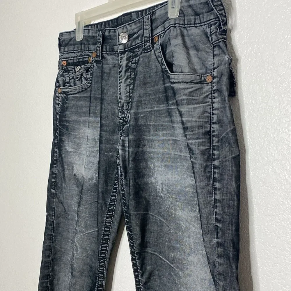 True Religion Men’s Ricky Vintage Style Stretch Jeans Size 33 x 26.5